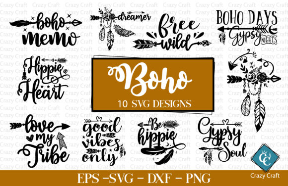 Boho Designs Bundle: 10 New Designs