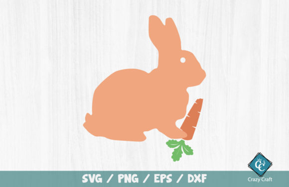 Bunny and Carrot SVG Design
