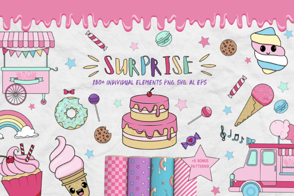 Digital Sweet One Candy Land Party Graphics and Crafts