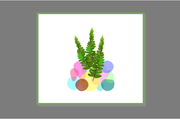 Ferns Hand Drawn. Beautiful Wall Art: Graphics & Print Templates