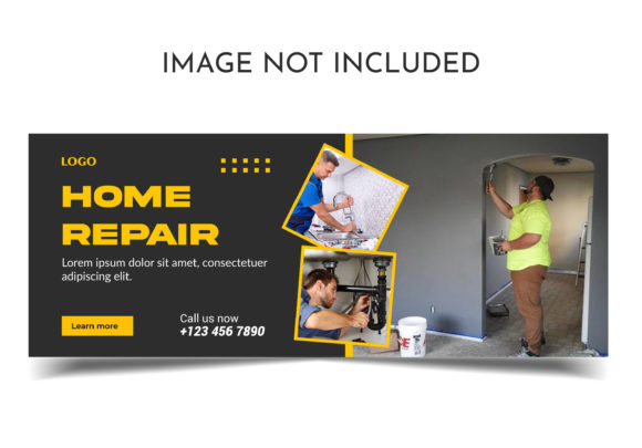 Home Repair Facebook Cover: Graphics & Web Templates
