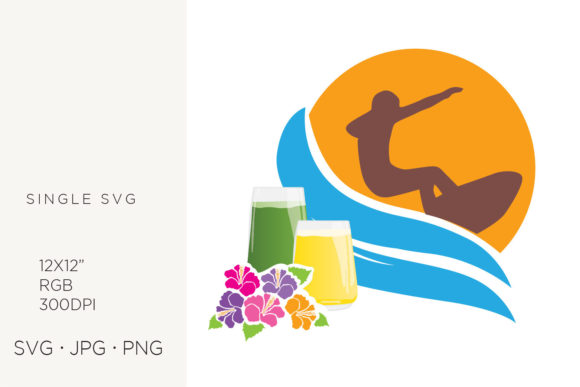 Ocean Surfer, Sea Water, Juice Icon Svg