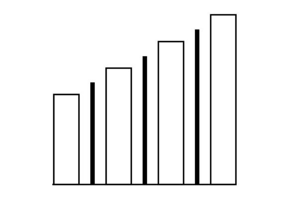 Rectangle Chart Icon Symbol: Graphics and Icons for Modern Design