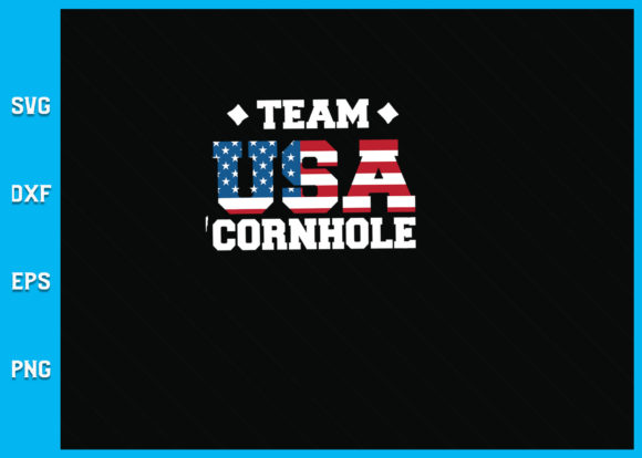 Team USA Cornhole Champion Graphics for Crafts