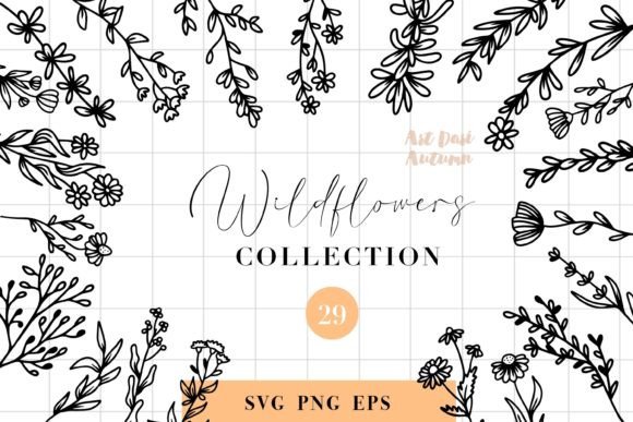 Wildflowers Botanical Svg Bundle: Graphics and Crafts for Creative Branding